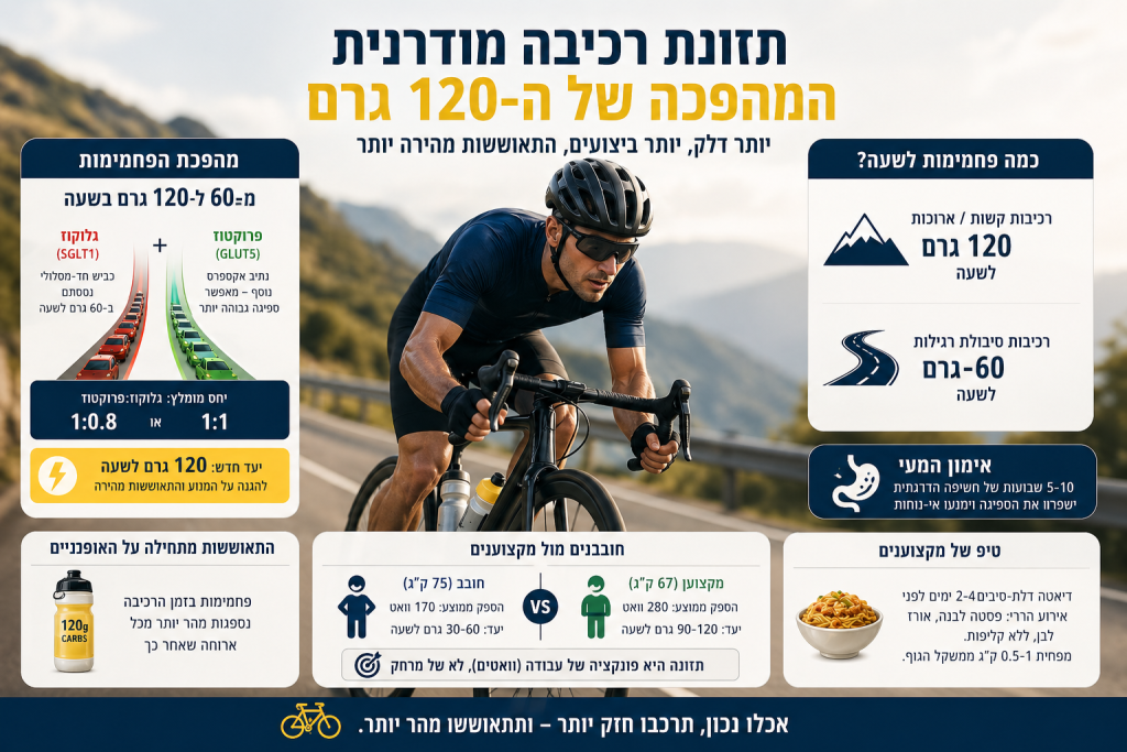 תזונת רכיבה פחמימות